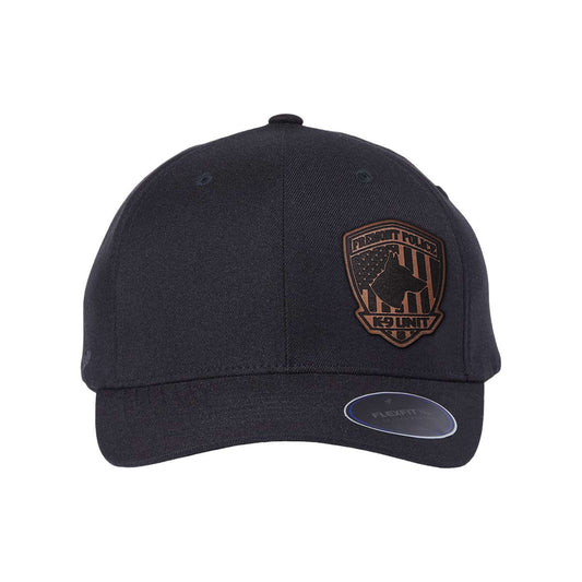 Fremont PD K9 Offset Leather Flexfit Hat