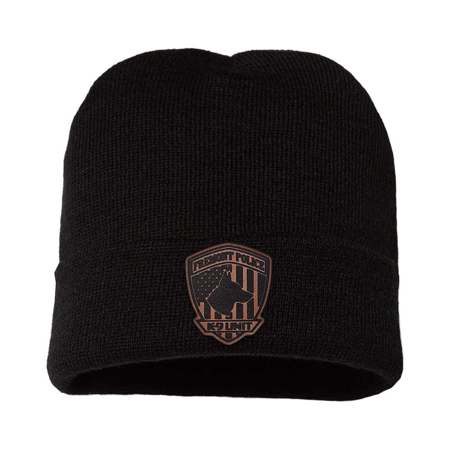 Fremont PD K9 Leather Patch Beanie