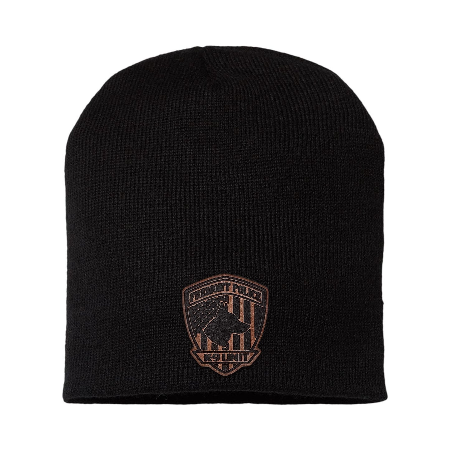 Fremont PD K9 Leather Patch Beanie